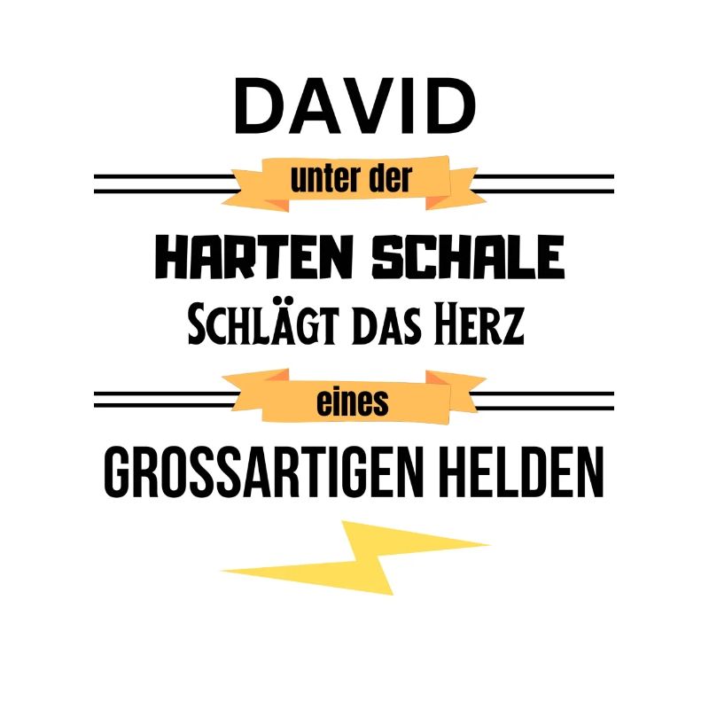 David unter harte Schale eines Großartigen Helden