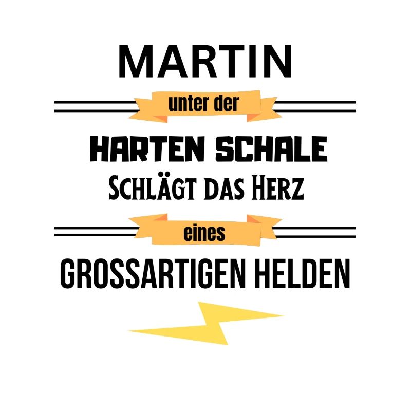 Martin unter harte Schale eines Großartigen Helden