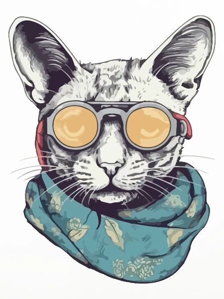 Katzengelbe Brille