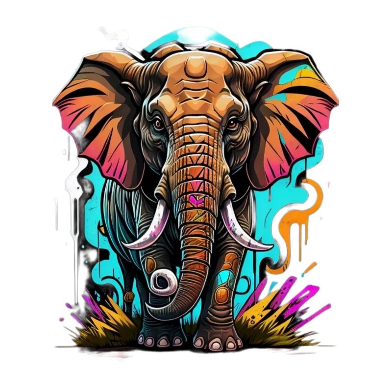 Graffiti éléphant