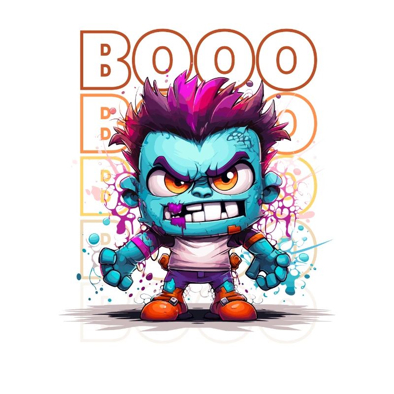 Chibi Bolt & Booo! Cousu géant Tee !