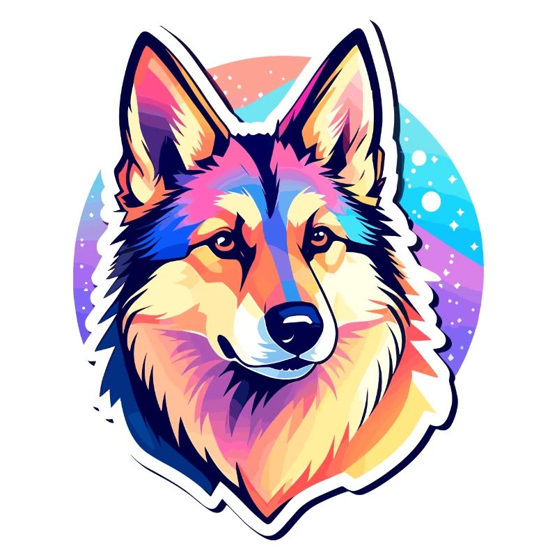 German Shepherd Illustration