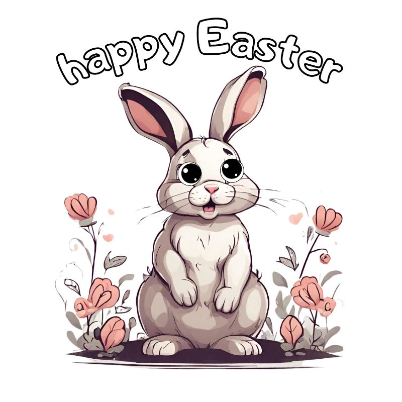 happy easter rabbit