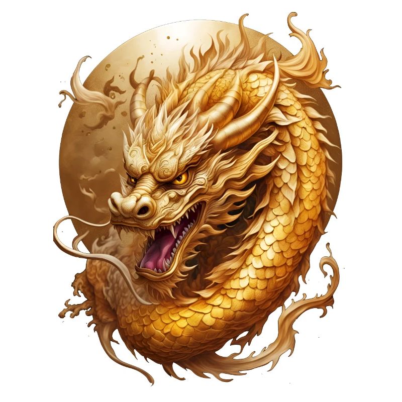 Goldner Drache