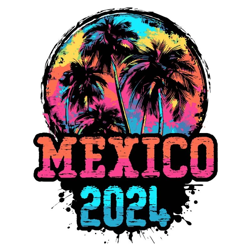 Mexico 2024 Team Palm Trees Multicolored