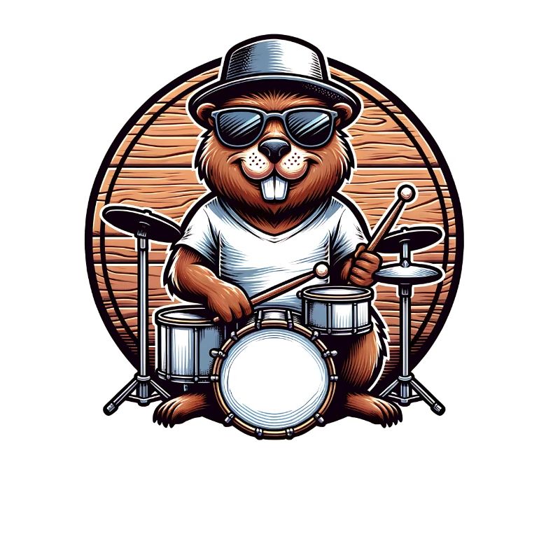 Beaver Drummer Rodent Drum Drumsticks