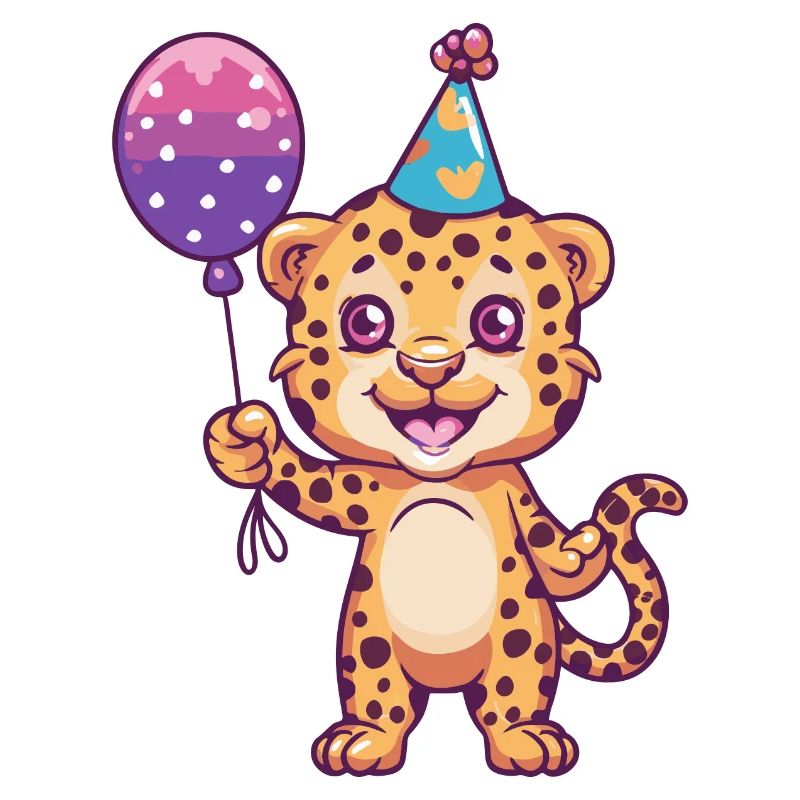 Leopard Geburtstag Comic