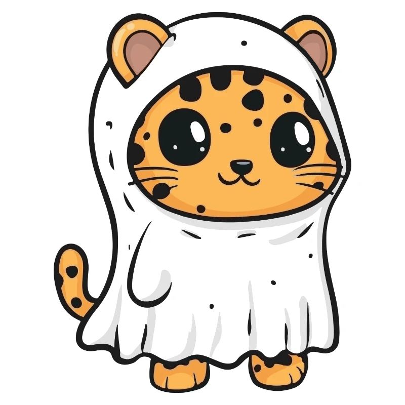 Leopard Halloween Lustig Geist