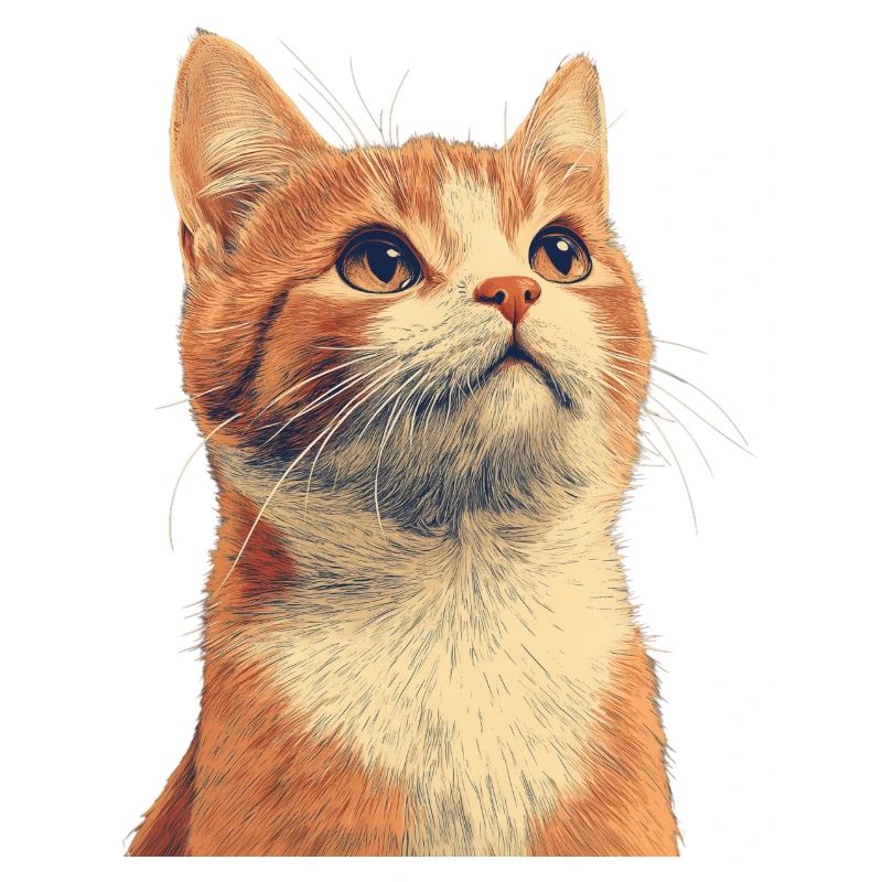 Chat roux mignon