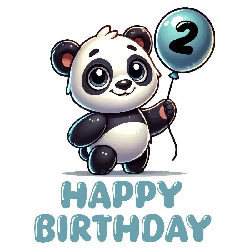 panda comic ballon birthday 2
