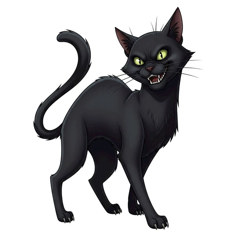 Schwarze Katze