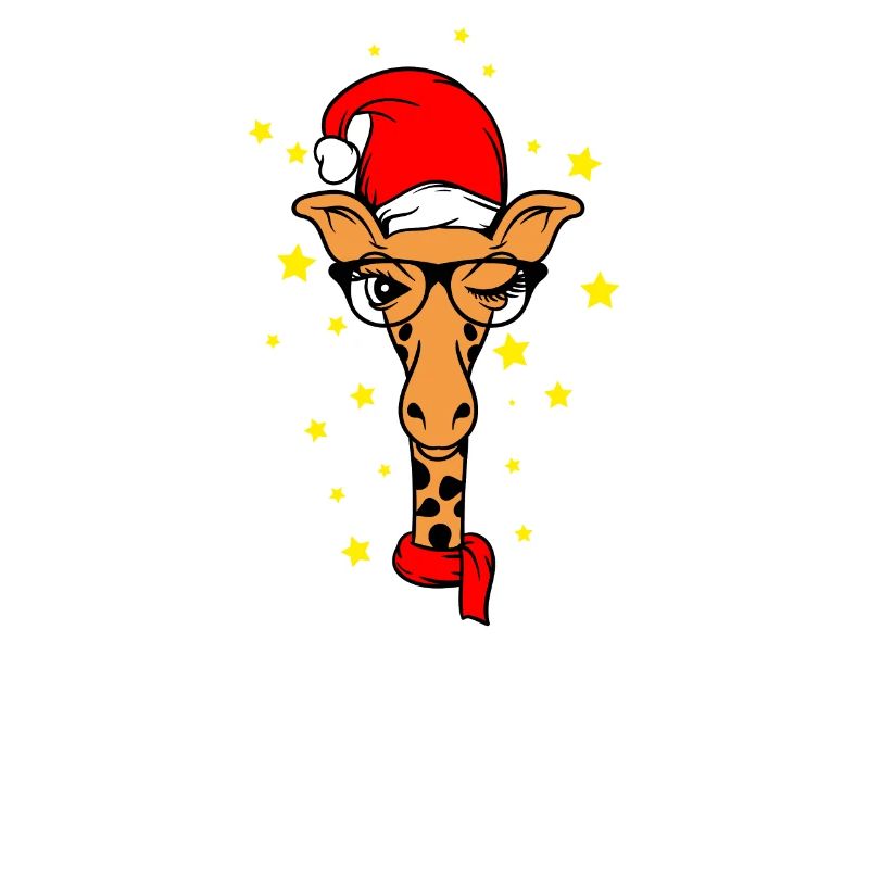 Weihnachtsgiraffe Santa Giraffe