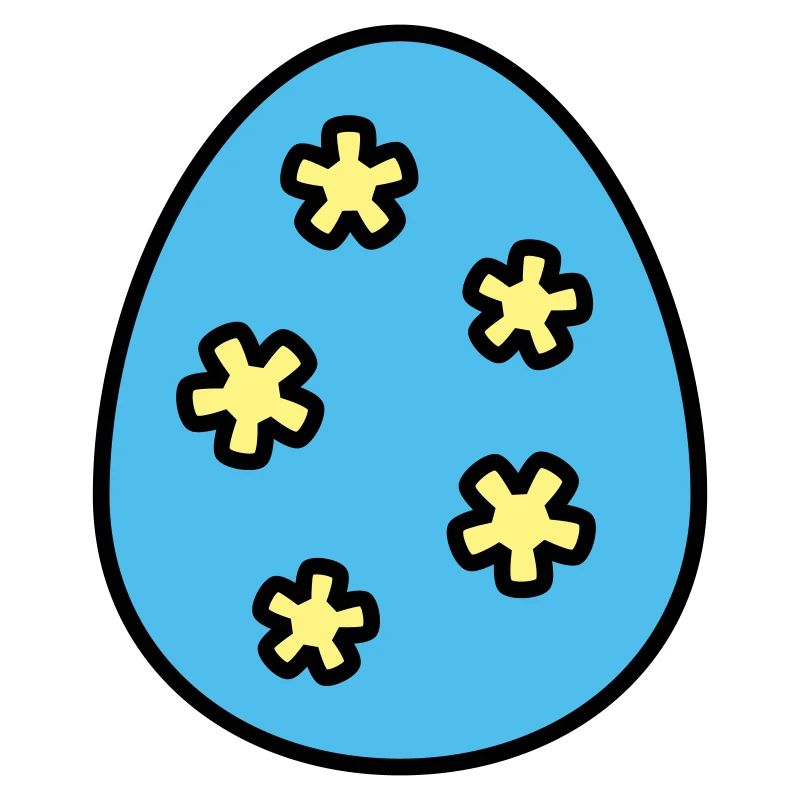 Oeuf de Pâques coloré