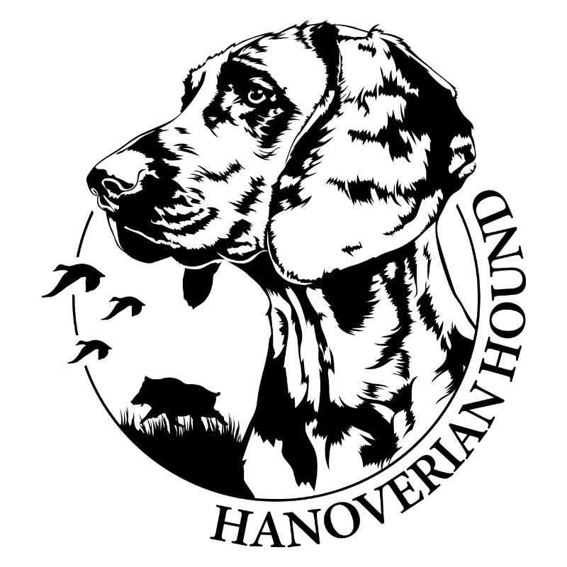 HANOVERIAN HOUND Jagdhund Portrait Jagdhunde