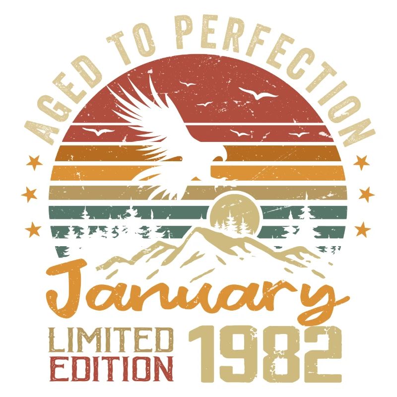 Januar 1982 Retro Vintage Geburtstagsgeschenk