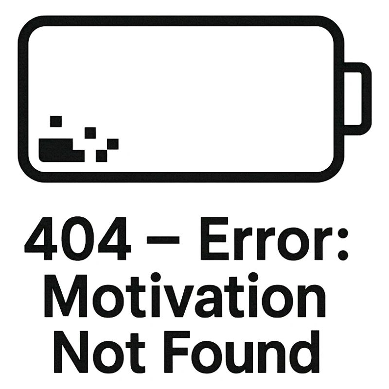 Error 404 Motivation Not Found