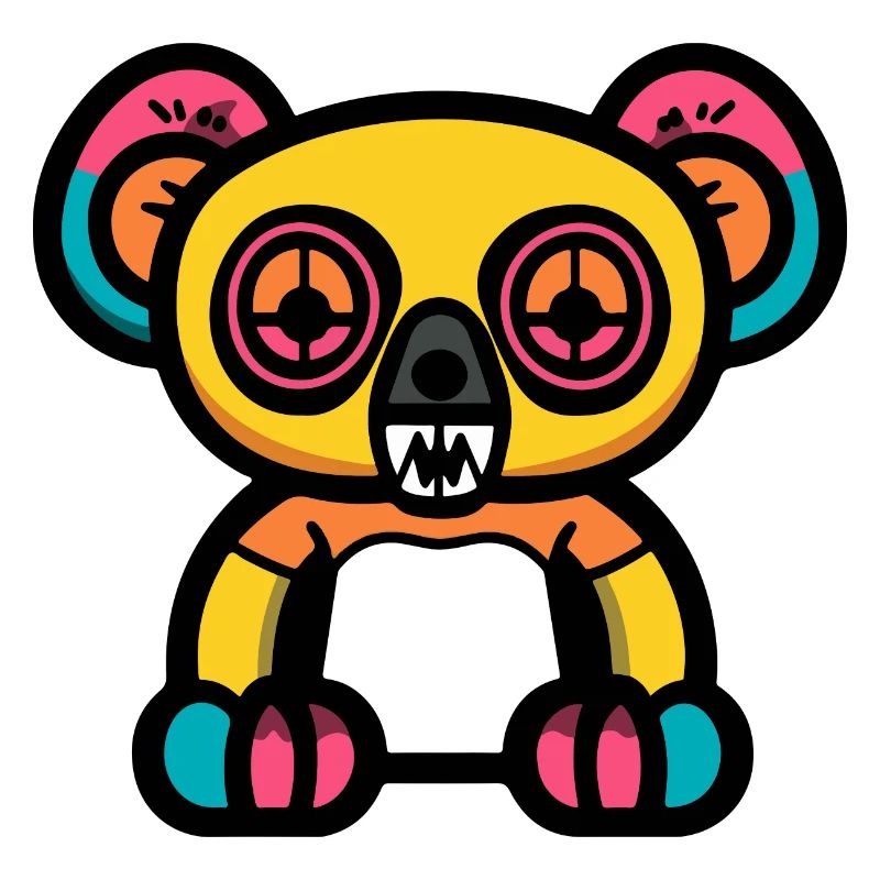 Koala Halloween Comic Zombie