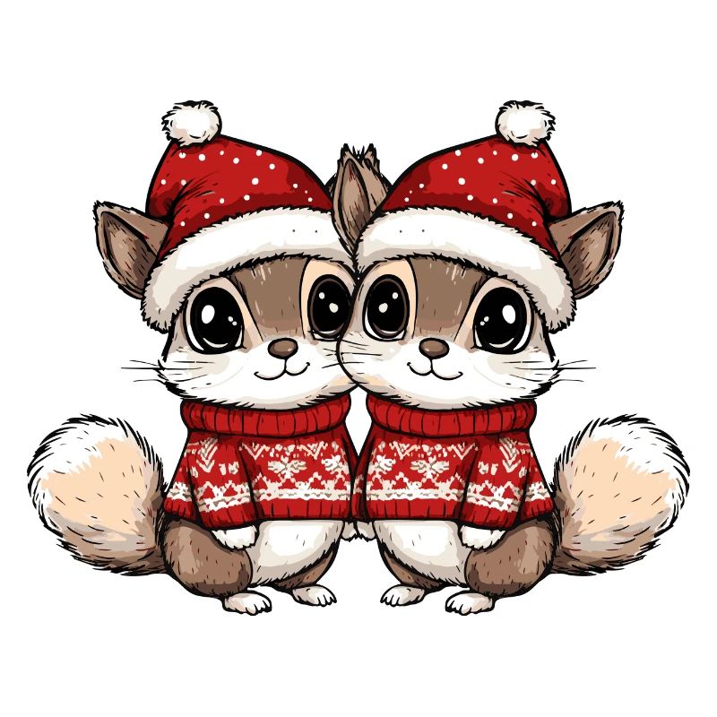 Eichhörnchen Weihnachten Team