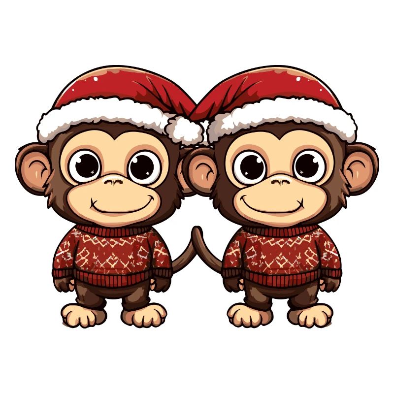 L’équipe de Noël des singes