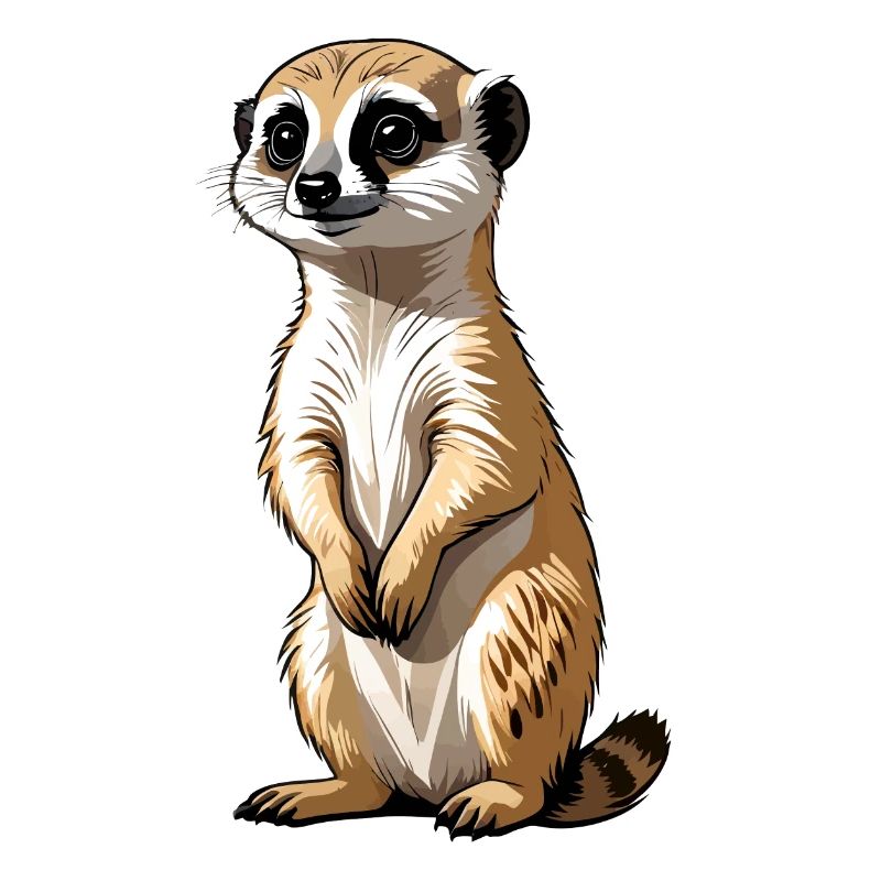 Erdmännchen Niedlich Illustration