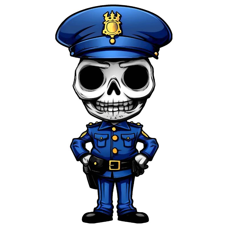 Polizei Skelett