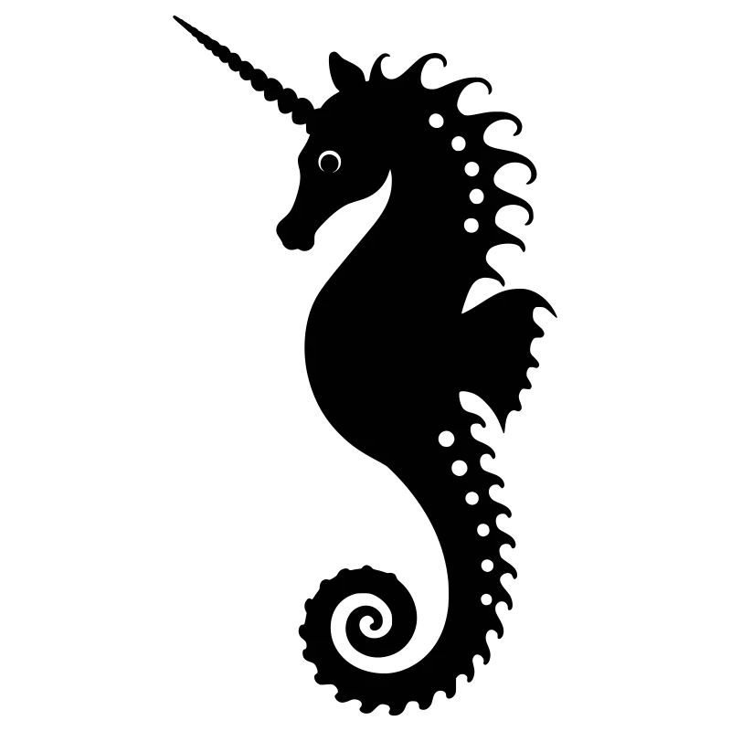 Elegantes Einhorn-Seepferdchen