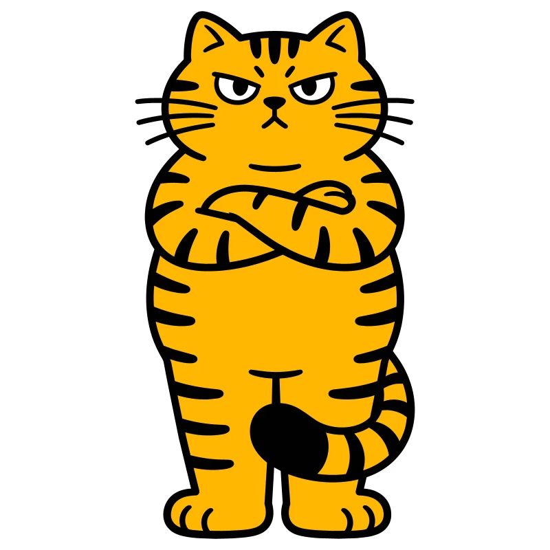 chagrijnige kat comic