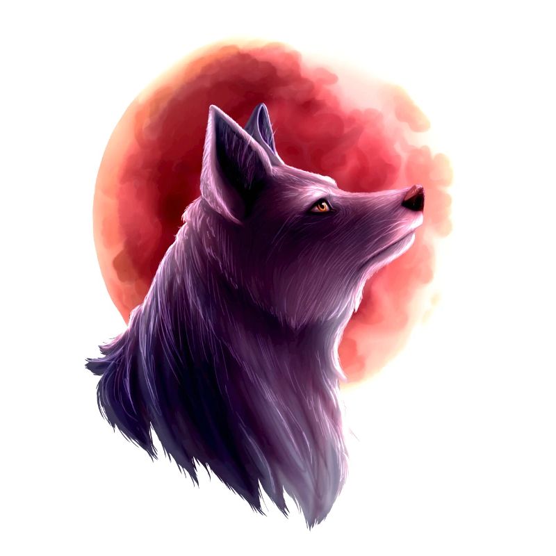 Wolf und Blutmond 2