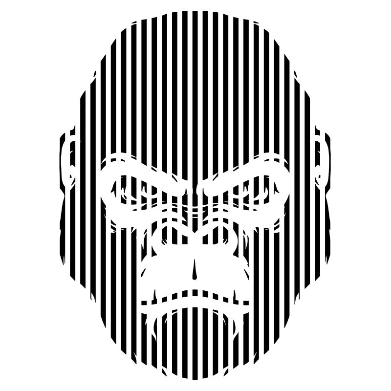 Gorilla Face Graphiques