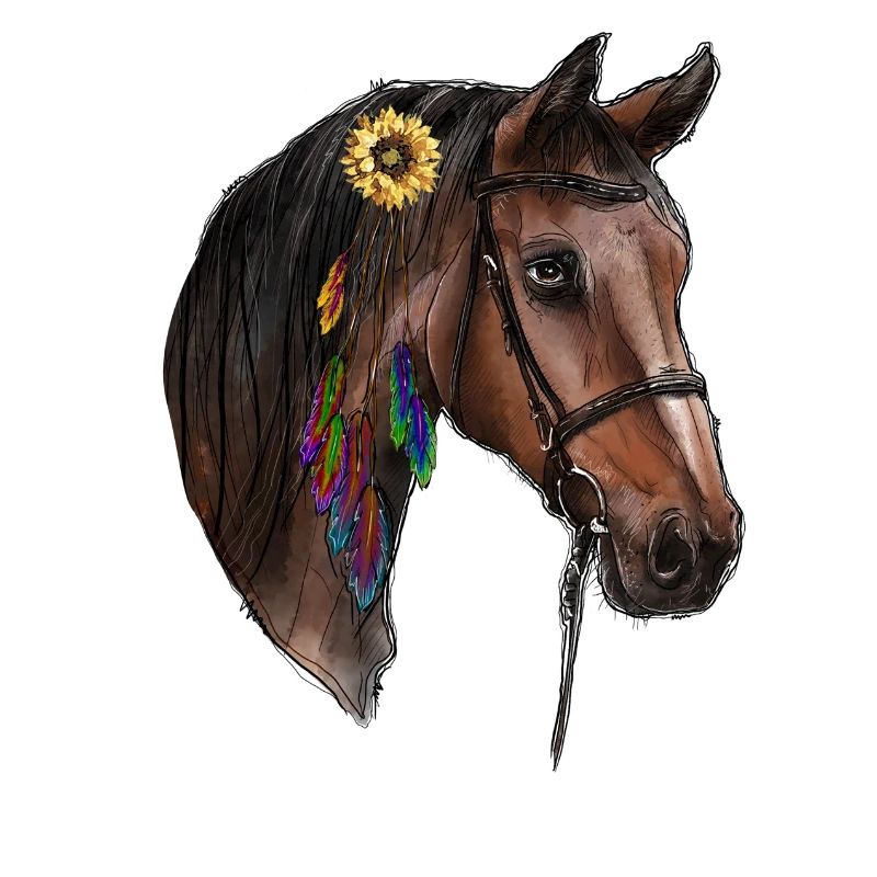 Aquarell Pferd
