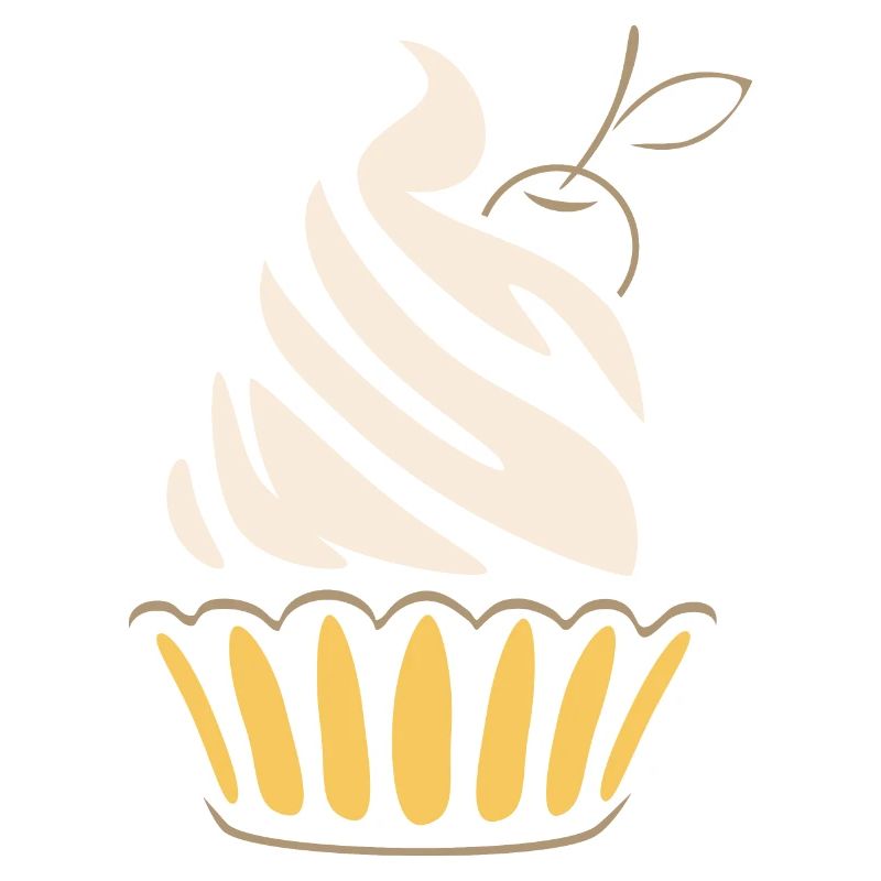 Stylized cupcake