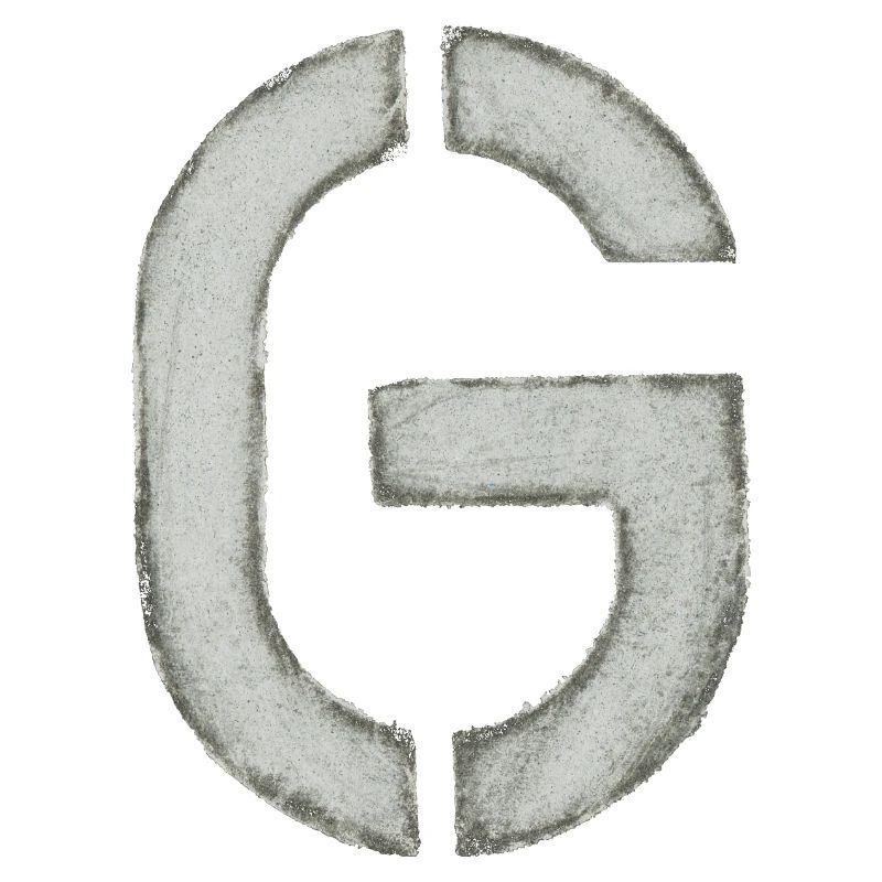 G - Buchstabe (Schablone/ Stencil)
