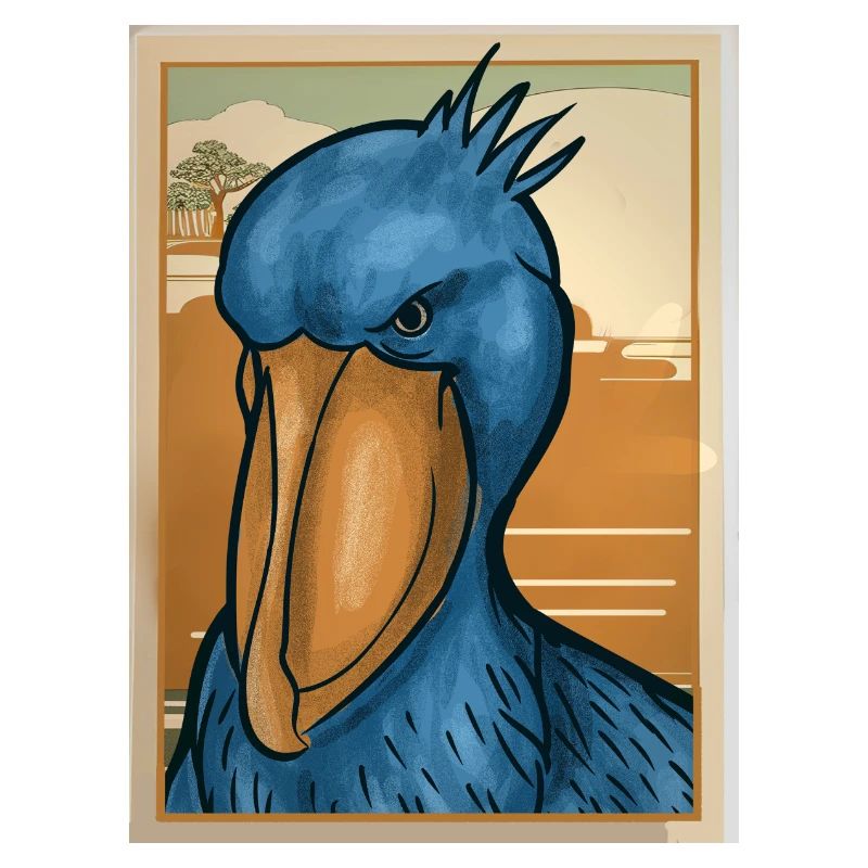 Schuhschnabel Vogel Ornithologe Wald I Geschenk