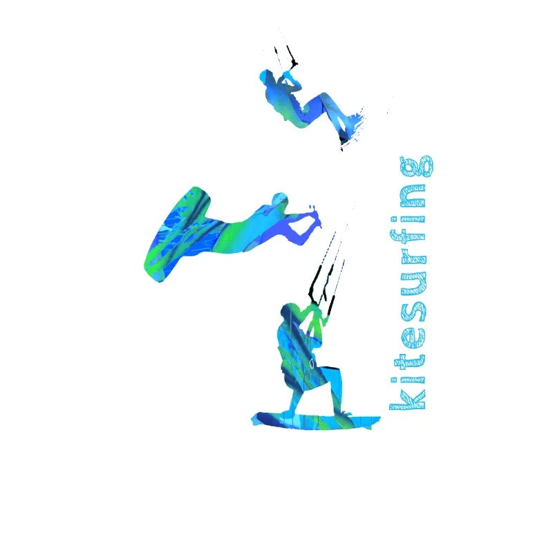 Kitesurf, surf, kitesurf, graffiti