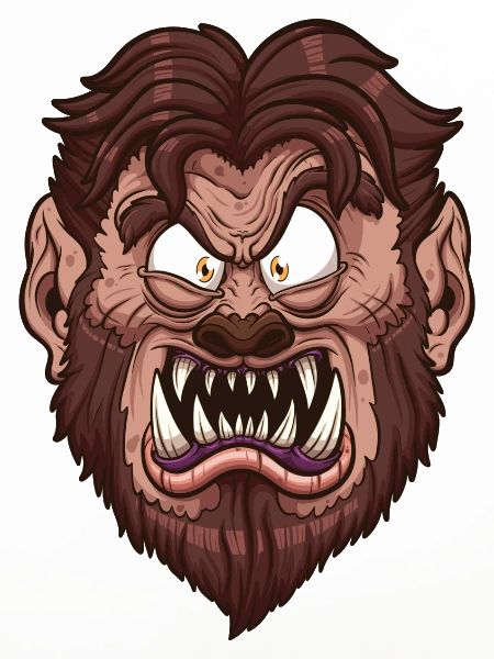 Werwolf-Gesicht
