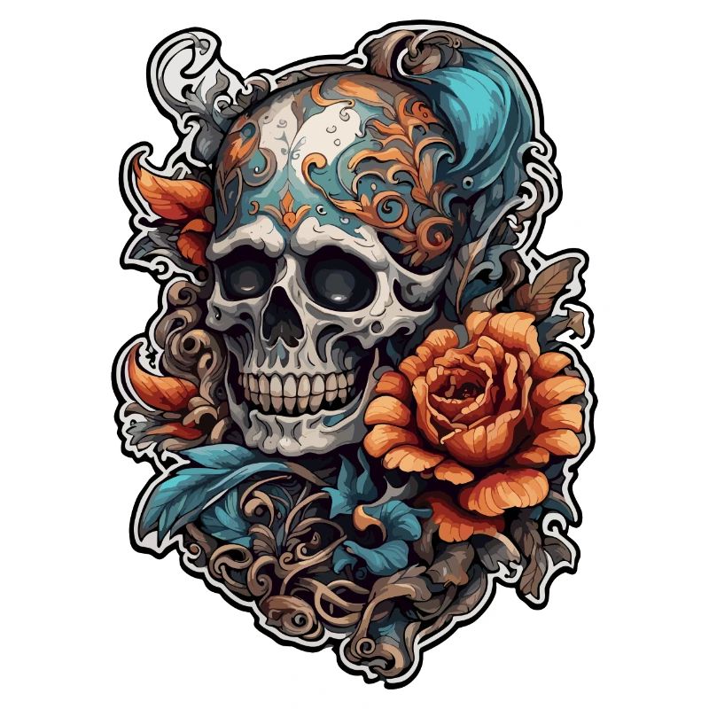 Skull / skull / skeleton / gothic / tattoo