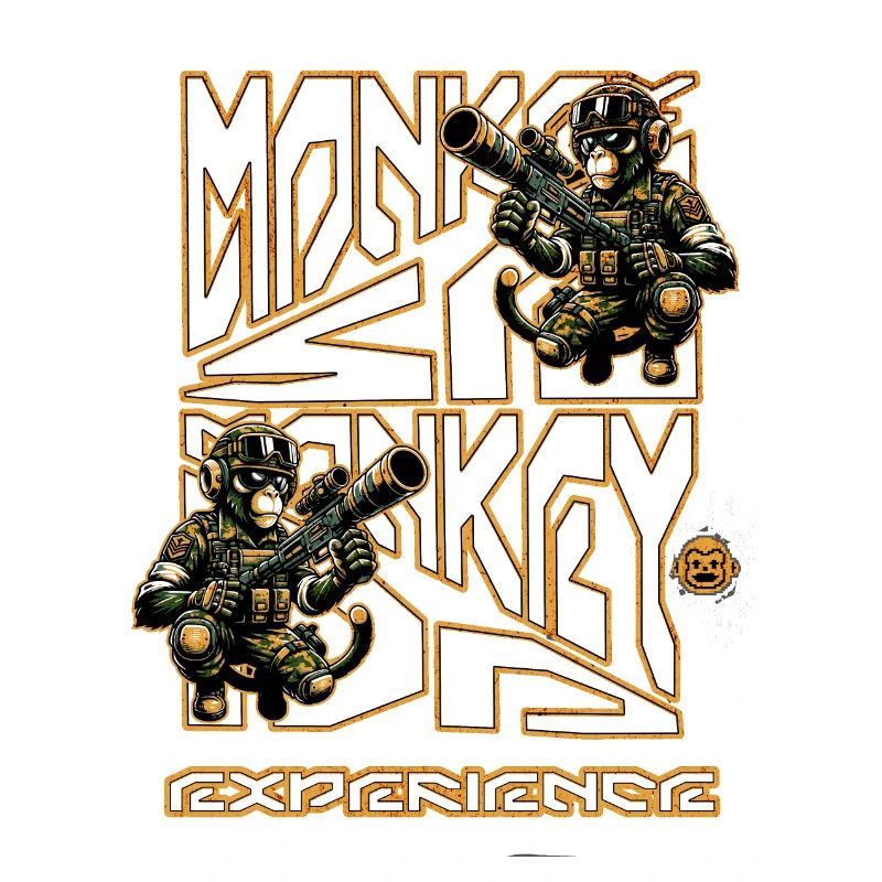 Monkey se monkey do pour acquérir de l’expérience de paintball