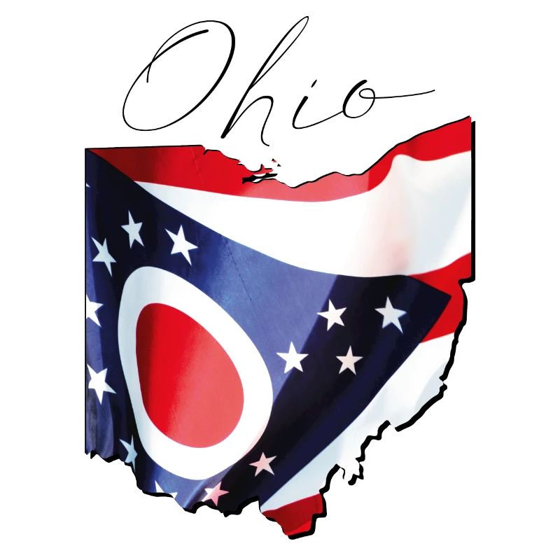 Ohio (États-Unis) | Drapeau réel | Flag Map Script