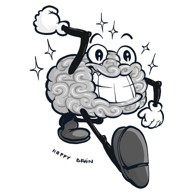 Happy Brain - Graue Version
