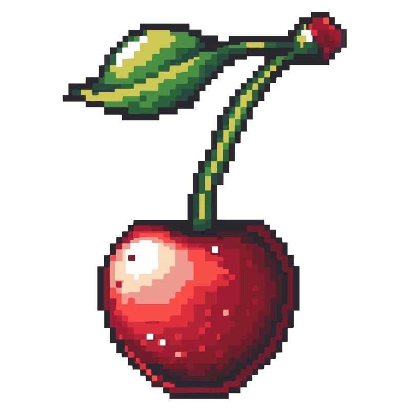Kirsche Pixel Symbol
