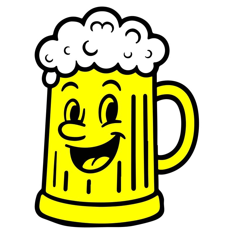 Bierkrug Comic Bier