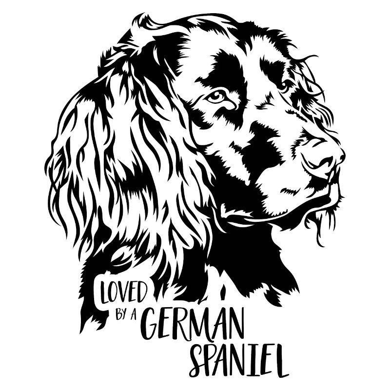 Loved by a German Spaniel Hundespruch Wilsigns