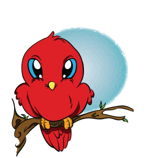 Pájaro rojo' Posavasos | Spreadshirt