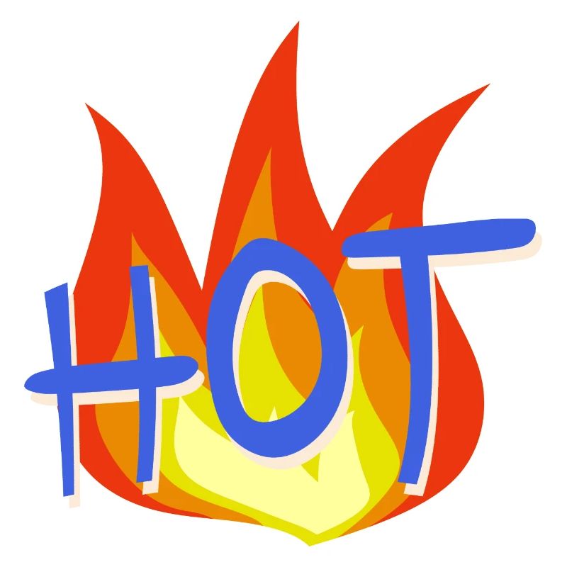 Hot flame with draught