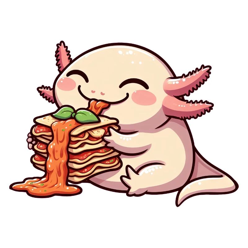 Axolotl Eats Lasagna Comic