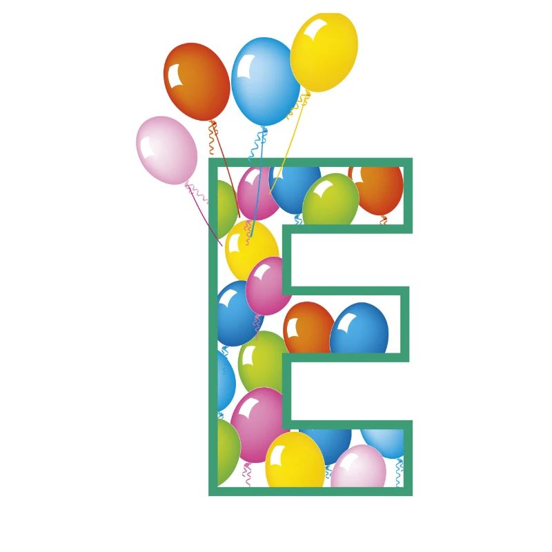 Buchstabe Und Luftballons