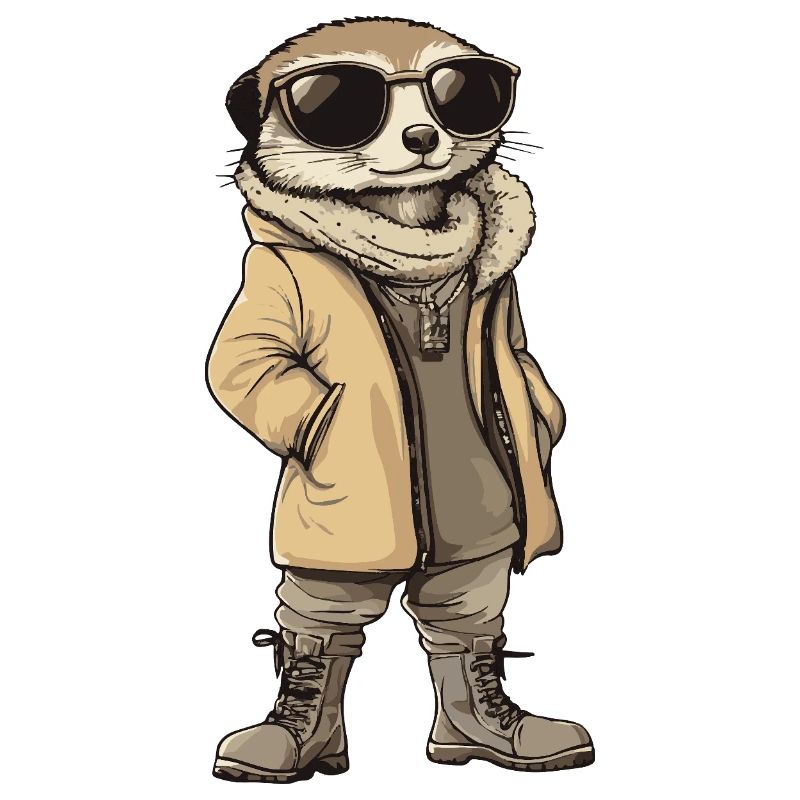 Erdmännchen Cool Winter
