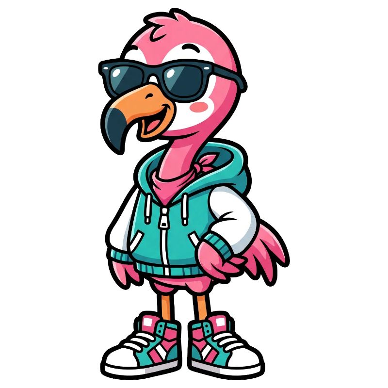 Flamant rose cool