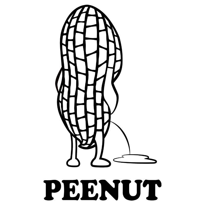 PeeNut - a peanut needs to pee, pun