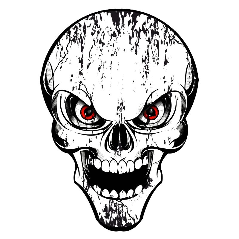 skull grunge style
